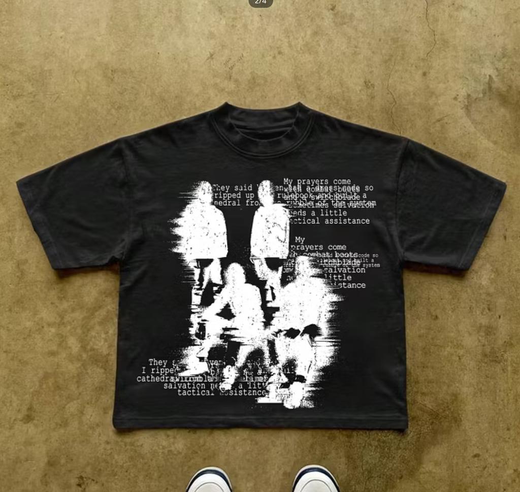 Harajuku Streetwear T Shirt Unisex Unisex Clothing Y2k Goth Art Graphic Print Short Sleeve Vintage Trendy Oversized Casual T Shirt