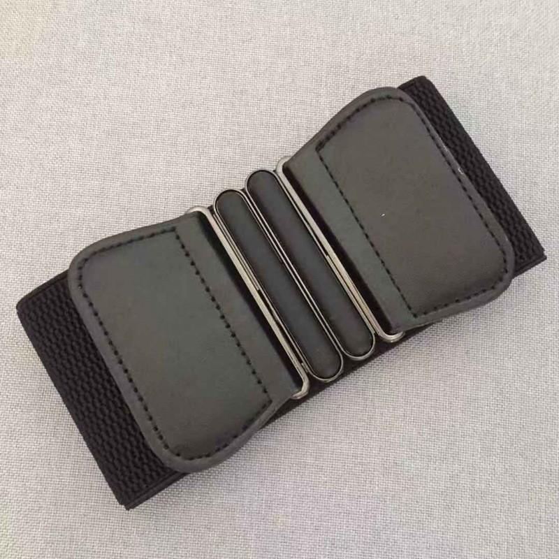 Stylish And Comfortable Black Elastic Waist Belt For Women Ideal For Dressy Casual Wear