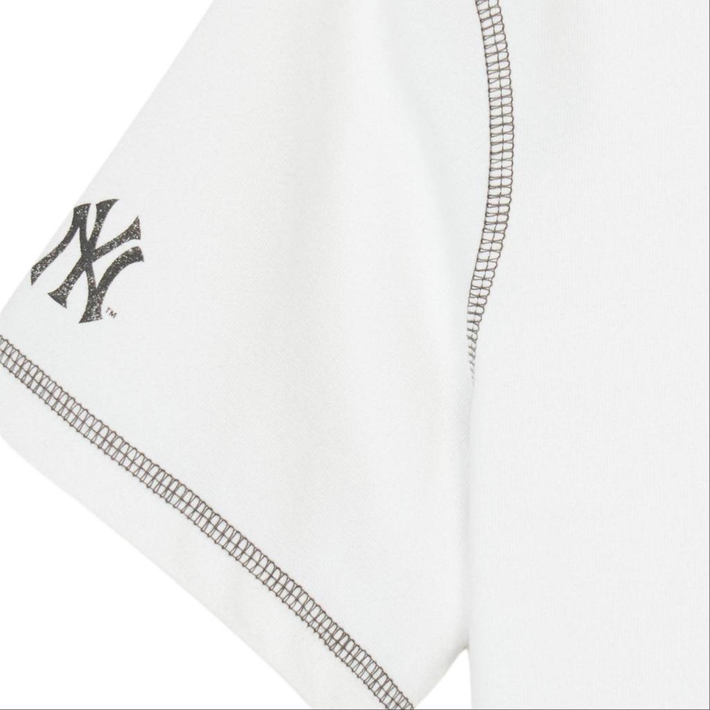 New MLB New York Yankees T Shirts Women's White 3FTSN0243-50IVS