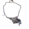 Elegant Korean Rhinestone Bow Tassel Necklace - Luxury Clavicle Chain for Women