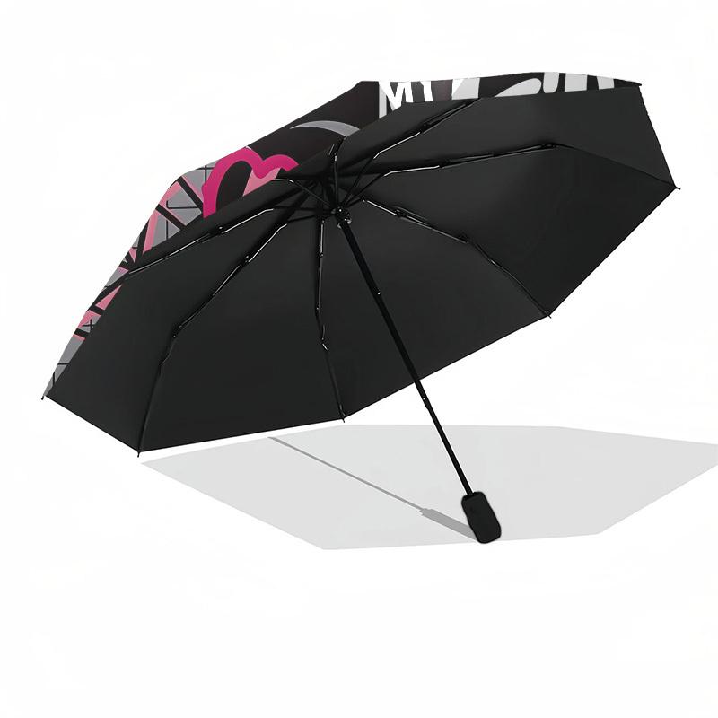 Enjoy Life, Cute Cartoon- Automatic Opening and Closing, 8-rib Structure Portable Umbrella, Suitable for Men and Women in All Seasons - Perf