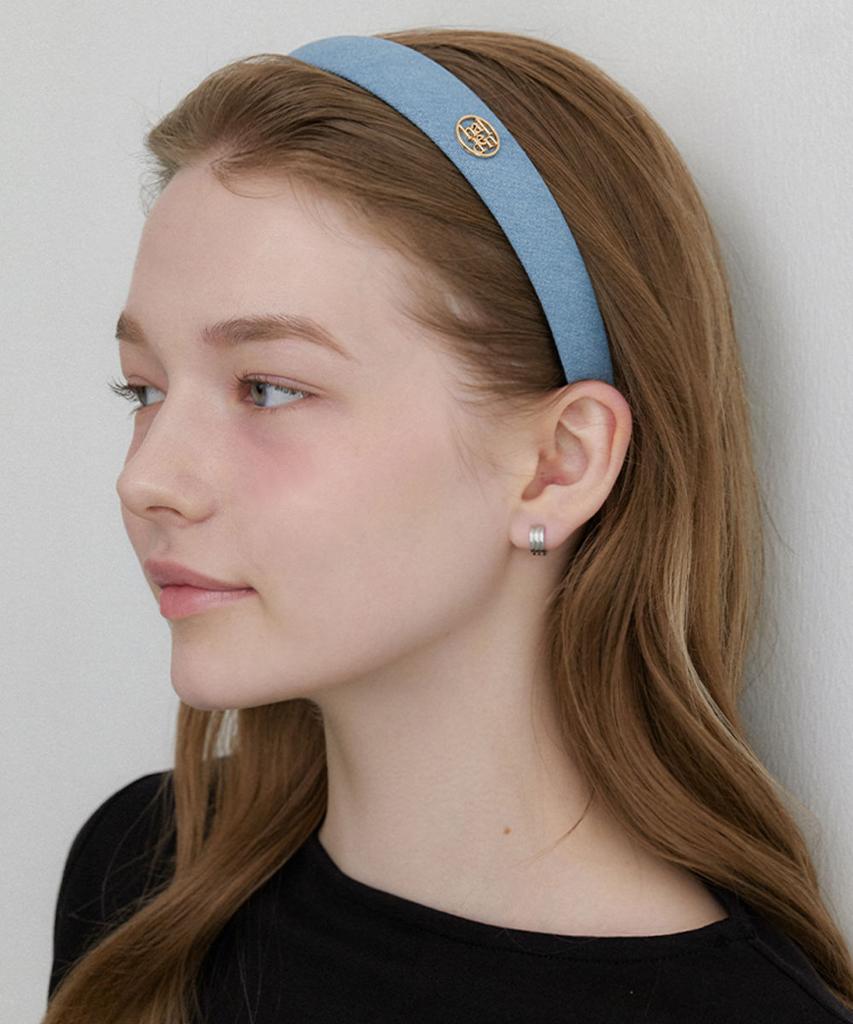 Halden Classic Denim Hairband (H046_Light Blue)