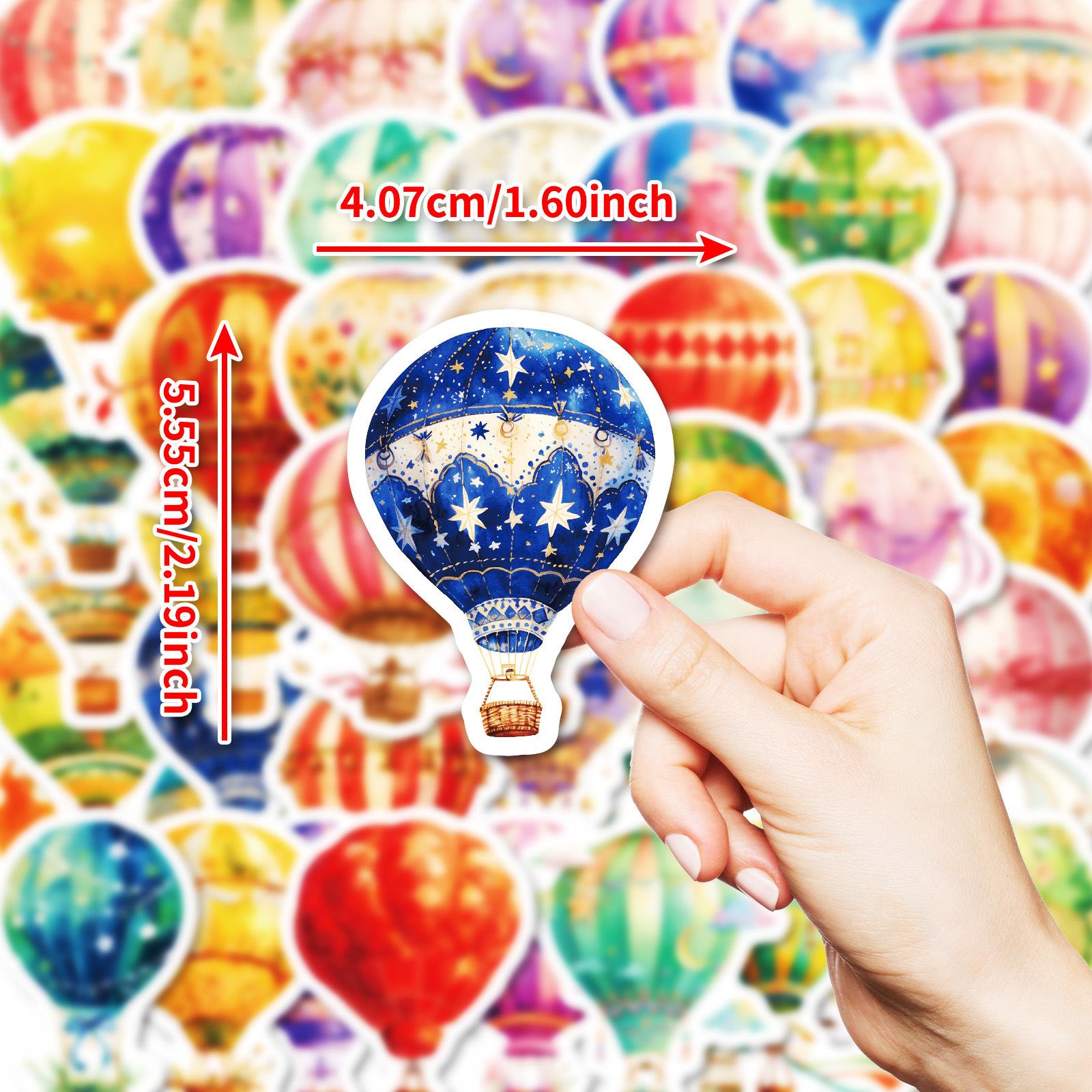 

50 креативных граффити-наклеек в виде воздушных шаров. Граффити-наклейки. Водонепроницаемые декоративные наклейки.