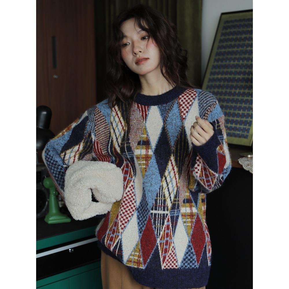 2026 Autumn Winter New Women Sweater Pullover Knitting Fashion Lady Tops Loose Casual Clothing Long Sleeve Shirt