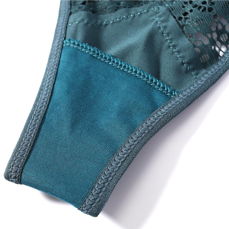 Frauen Sexy Spitze Höschen Low-taille Versuchung Dessous Damen Cross Strap G String Tanga Aushöhlen Feste Unterwäsche