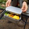 Aluminum Lunch Box Ourdoor Camping Cookware Food Container Storage Dinnerware