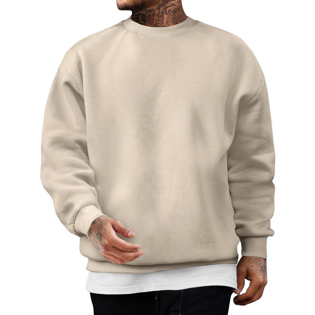 Men's Casual Hoodie Sweatshirt Fashion Long Sleeve Drawstring Pullover Hoodie With Pockets