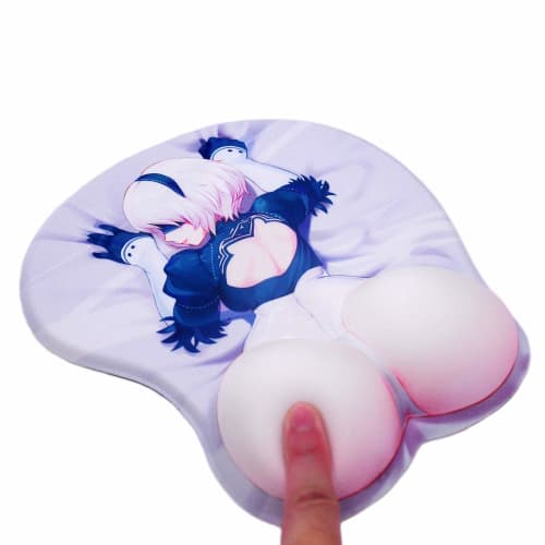 Anime Mouse Pad, 3D Boobs and Butt Mouse Pad, Chest, Manga Mouse Pad (A)