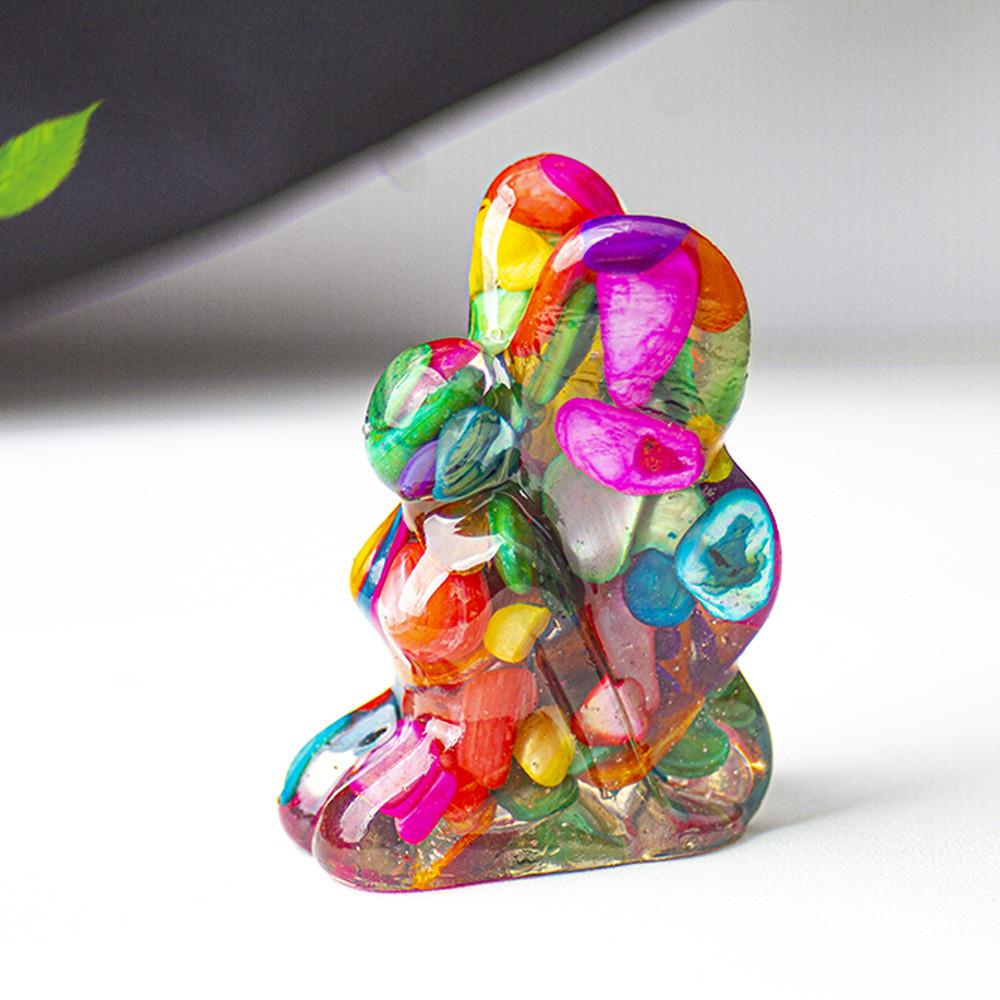 Natural Crystal Resin Craft With Butterfly Fairy Home Office Decor For Giftgiving