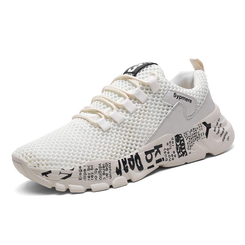 Summer New Breathable Mesh Shoes Men's Shoes Hollow Thin Large Hole Single Net Casual Sports Shoes Live Stream Men's Trendy Shoes