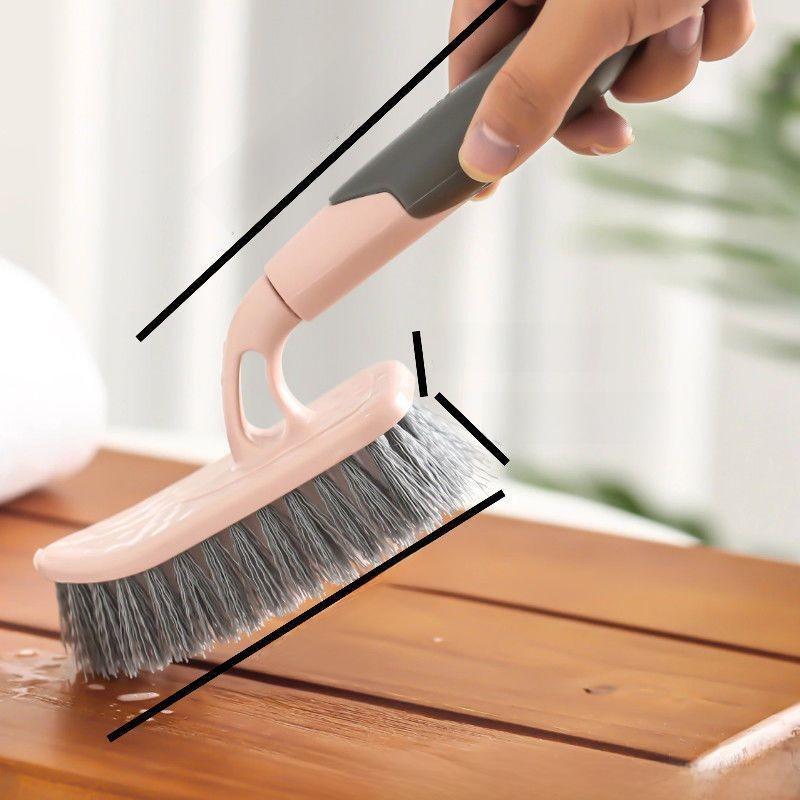 Long Handle Hard Bristle Floor Scrubbing Brush for Bathroom and Toilet