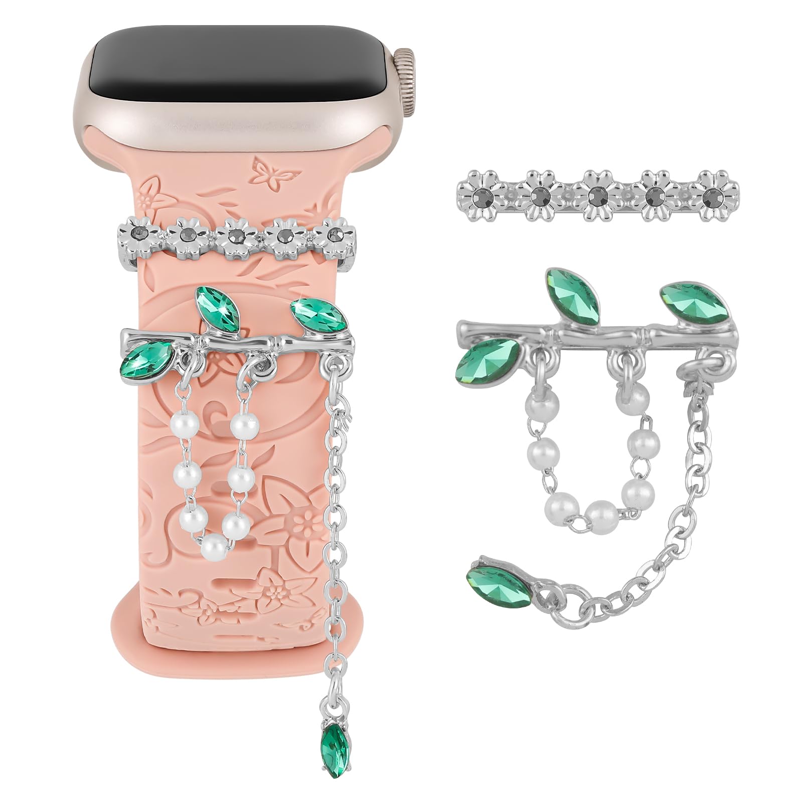 

Кольцо для украшения ремешка для Apple watch band металлические декоративные подвески бриллиантовые украшения для iWatch для samsung watch band для huawei watch strap 9