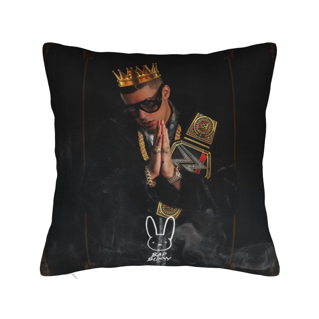 Bad Album Cute Pattern Square Pillow Covers Polyester Room Bunny Cushion Cover Creative Home Decoration Pillow Cover 45*45