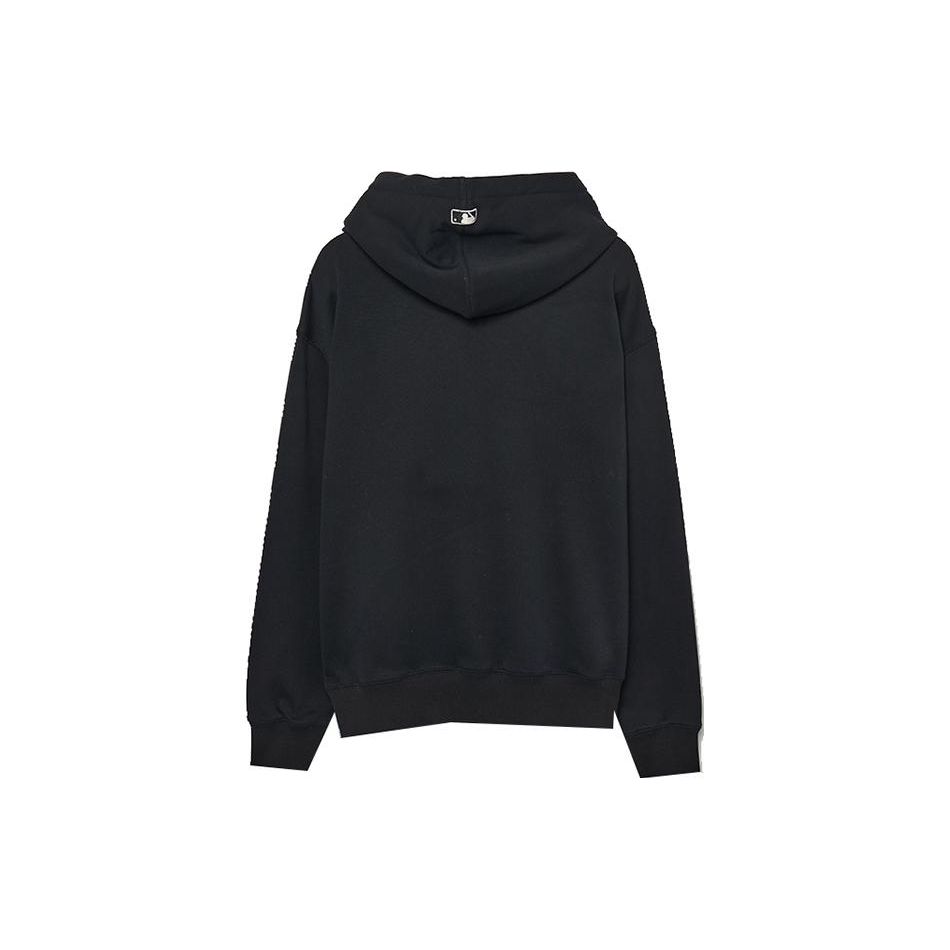MLB FW23 New York Yankees Frowning Bear Print Loose Hoodie Unisex hoodies Black 3AHDE0136-50BKS