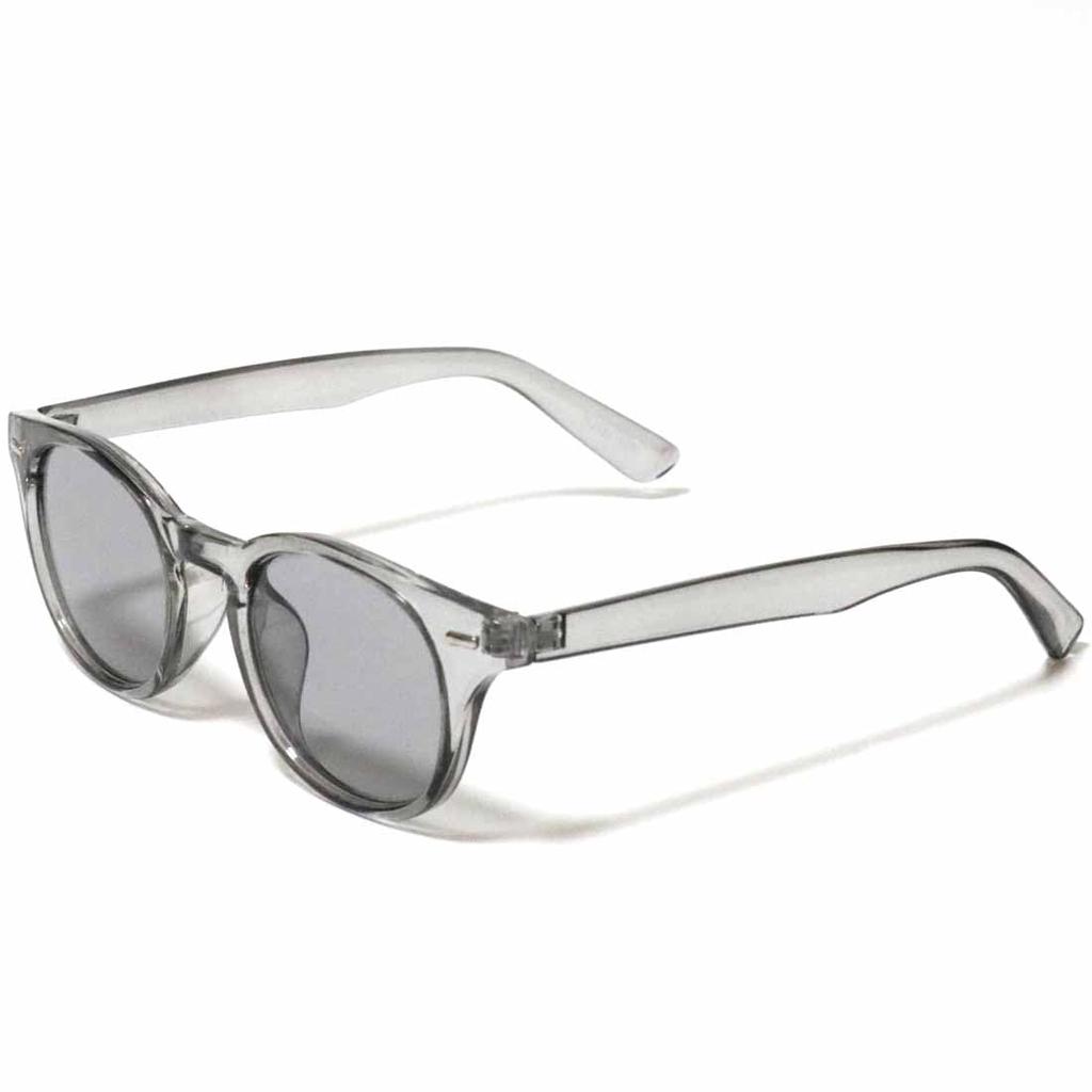 [FashionBerry] C Gray X L Smoke Sunglasses, Fashion Glasses, Men's & Women's, BostonWellington Style, 99% UV Protection, Lightweight, Thick Frame,