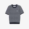 Lacoste Women's Bouclé Stripe Short-Sleeve Sweater AF251E-56G166