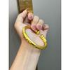 Retro Explosive Qixi Festival Valentine's Day Gift Elegant Solid Peony Premium Opening Bracelet