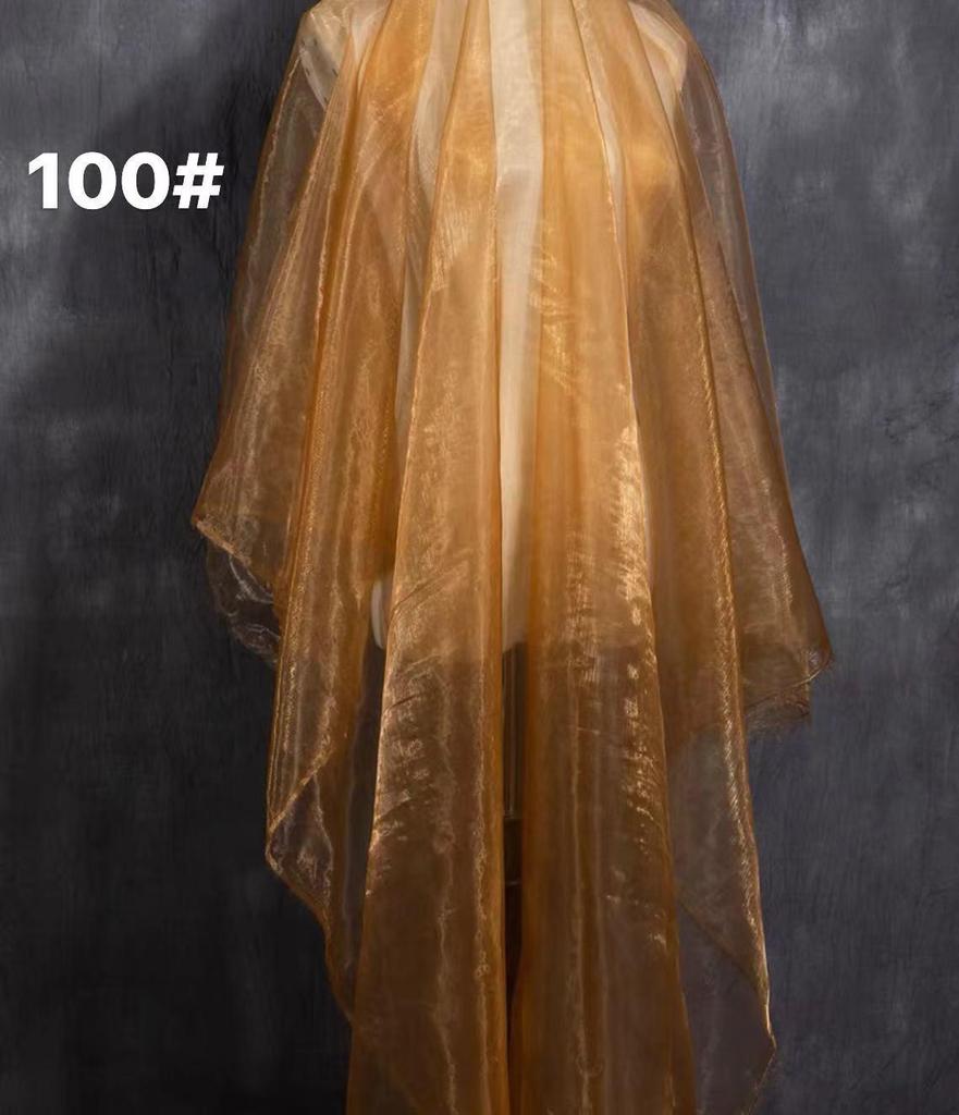 Dreamy Soft Organza Skirt Fabric: Flowing Light Gauze & Bright Silk