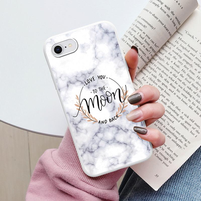 Fashion Marble Cover For iphone SE 2020 7 8 Plus Soft Protective Cases Silicone Coque Bumper Fundas For iphone 8+ SE2020 Shell