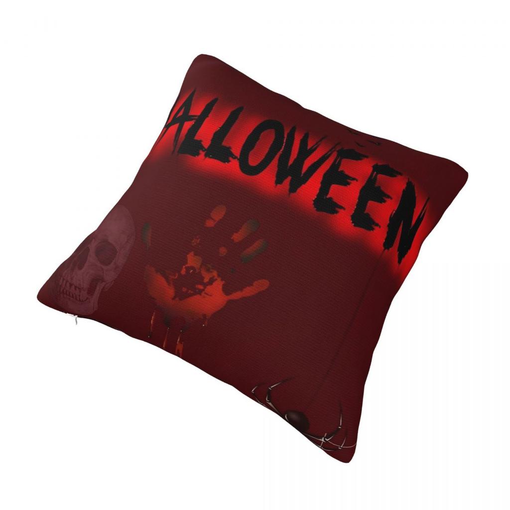 Halloween Themed Pillow Cover Polyester Pillow Case Cushion Cover Vintage Design Pillowcases For Sofa Bedroom Home Decor