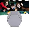 Billiard Chalk Lightweight and Portable Mini Billiard Chalk Hexagonal Pool Cue Chalk Box Billiard Accessories Holder, Case, Holder, (Gray)