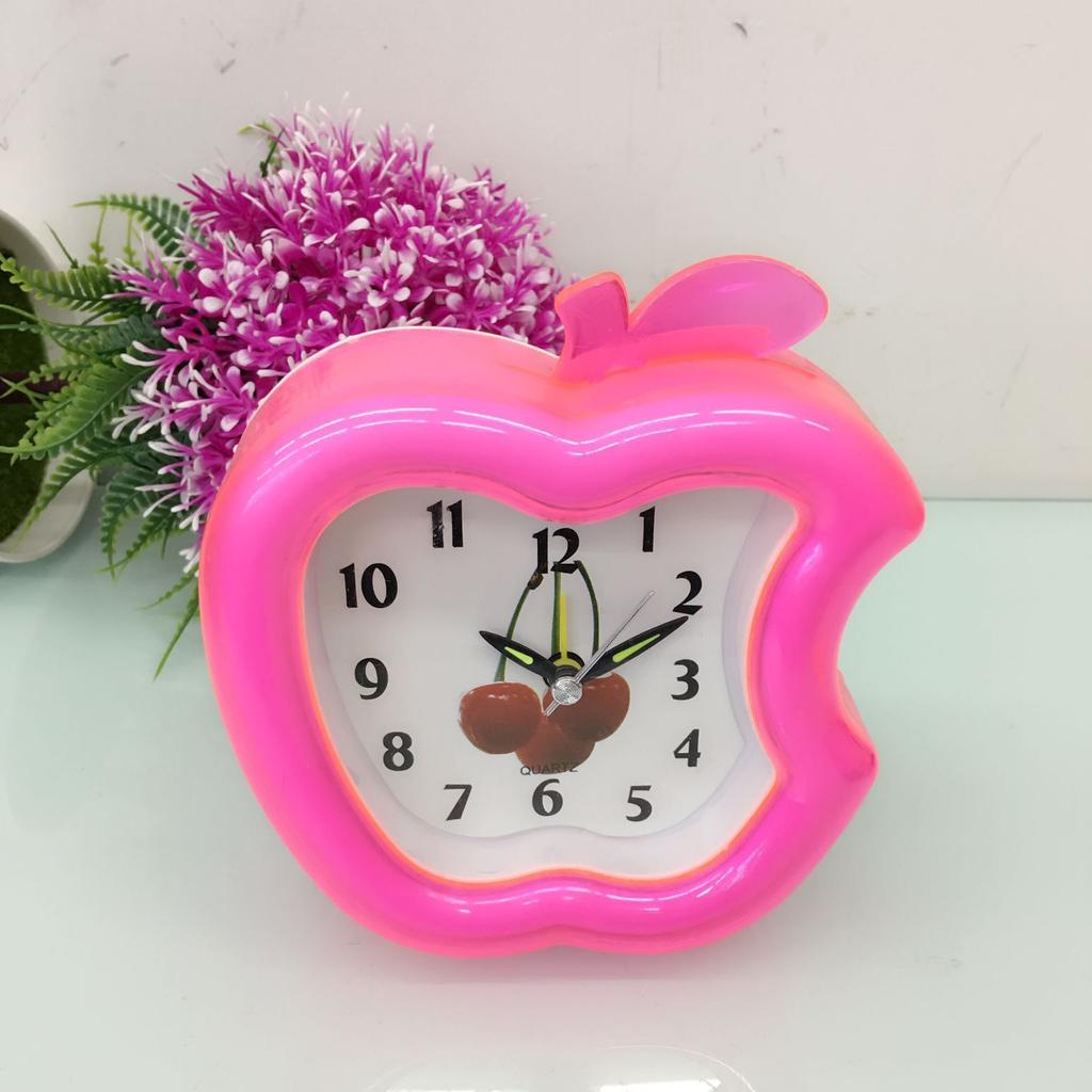 Fashion student alarm clock Desktop clock Apple-shaped alarm clock