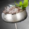 450ml Stainless Steel Cocktail Glass Wide Mouth Wine Cup Vintage Champagne Glass  Bar