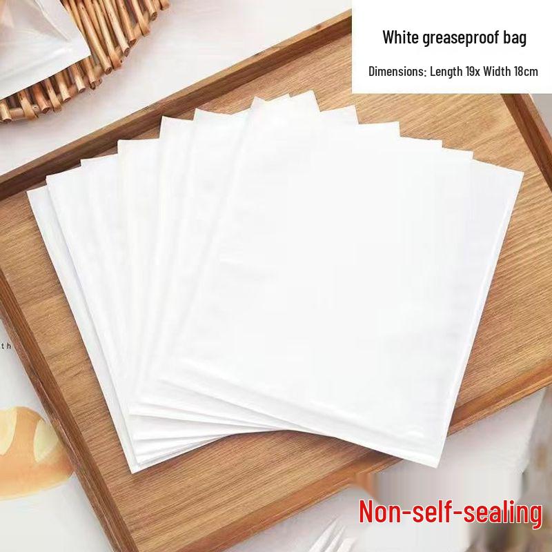 Oil-Proof Kraft Paper Bags with DIY Stickers for Doughnuts, Bread, and Bagels - Self-Sealing Disposable Bags