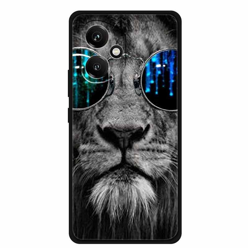 For Honor 400 5G Case Honor400 Phone Cover Wolf Lion Black Silicone Soft Coque For Honor 400 Pro 5G Back Cover Case Funda Shell