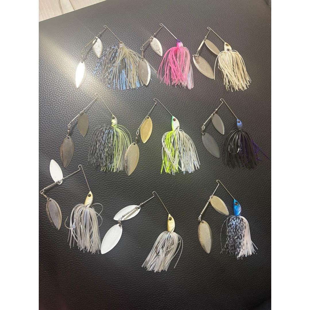 Used Spinnerbait bulk sale set of 9