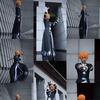 Anime BLEACH Kurosaki Ichigo Cosplay Kostým Japonská Manga Cosplay Černobílý Oblek Halloween Uniforma pro Hraní Rolí pro Muže