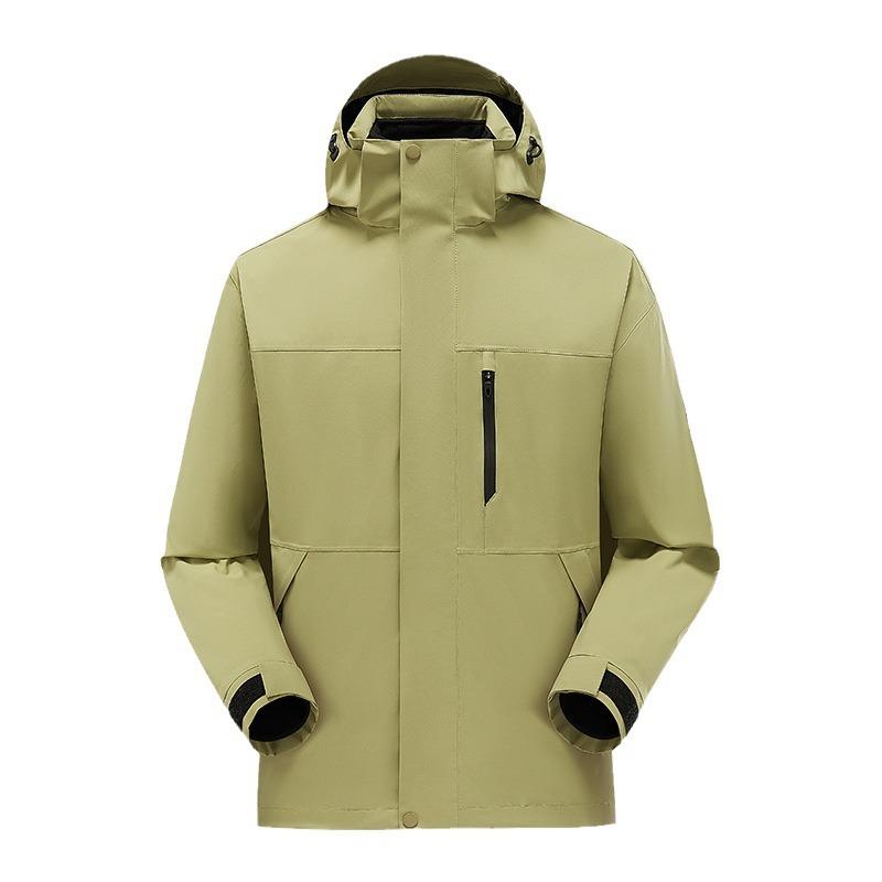 3-in-1 jacket, men's and women's fleece liner, windproof and waterproof, outdoor Tibet mountaineering jacket