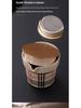 LV Grid Ceramic Travel Kung Fu Tea Set with Portable Bag - One Pot, Three Cups