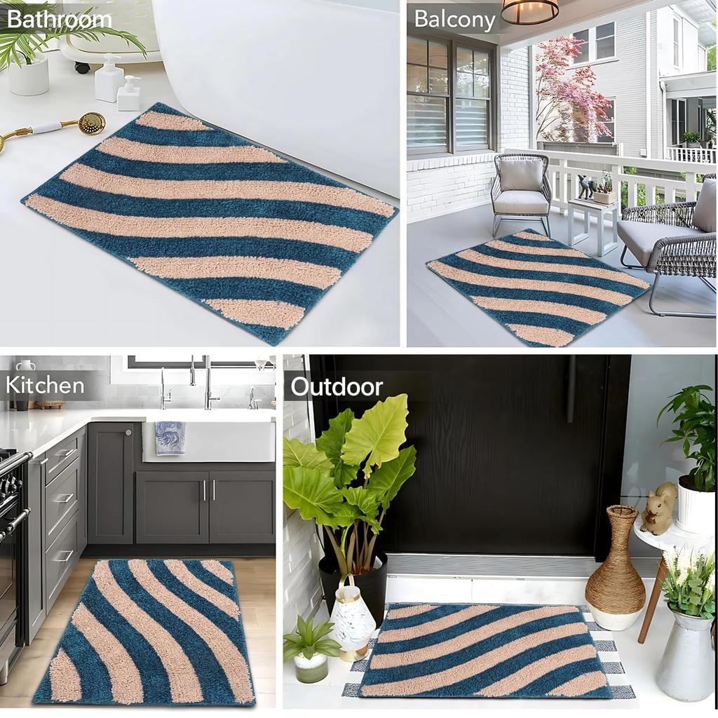 Super Soft Microfiber 2800 GSM Bathroom Mat – Anti Skid, Quick Dry, Water Absorbent, Machine Washable – Floor Mat for Bedroom,