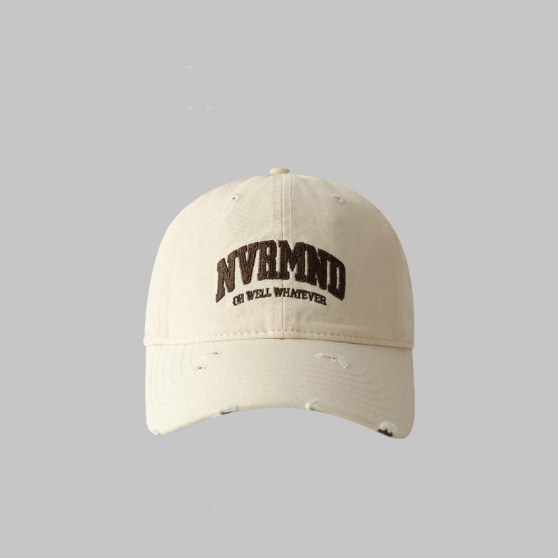 

Spring and summer washed alphabet baseball cap female trendy brand neutral worn hip hop hat soft top cap male Adjustable