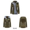 2024 Women's Plus Size Trench Coat with Detachable Hood - Autumn/Winter Collection