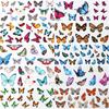 Vibrant Butterfly & Floral Nail Art Transfer Stickers Set - Easy-to-Apply, Self-Adhesive Decals with Diverse Designs for Stunning Manicures
