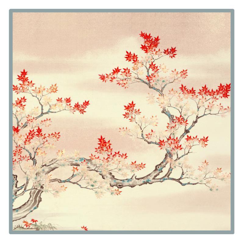 2026 Custom Printed Twill Silk Scarf Mulberry Silk Hand Rolled Edge Women Customizable Bandana Headscarf Low MOQ