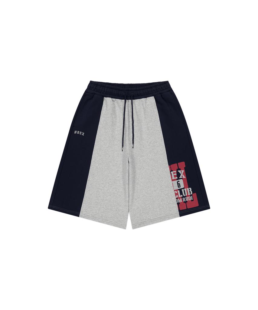 HDEX Lift Damage Block Sweat Shorts (Melange Gray)