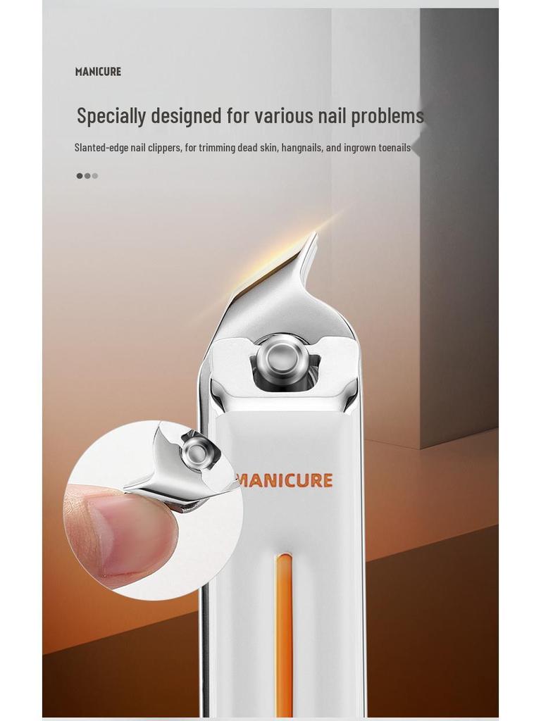 Premium Nail Care Set: High-Quality Manicure Tools with Angled Clippers, Scissors, and Cuticle Trimmers.
