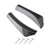 Car Rear Bumper Lip Diffuser Splitter Canard Protector Glossy Carbon Fiber Look