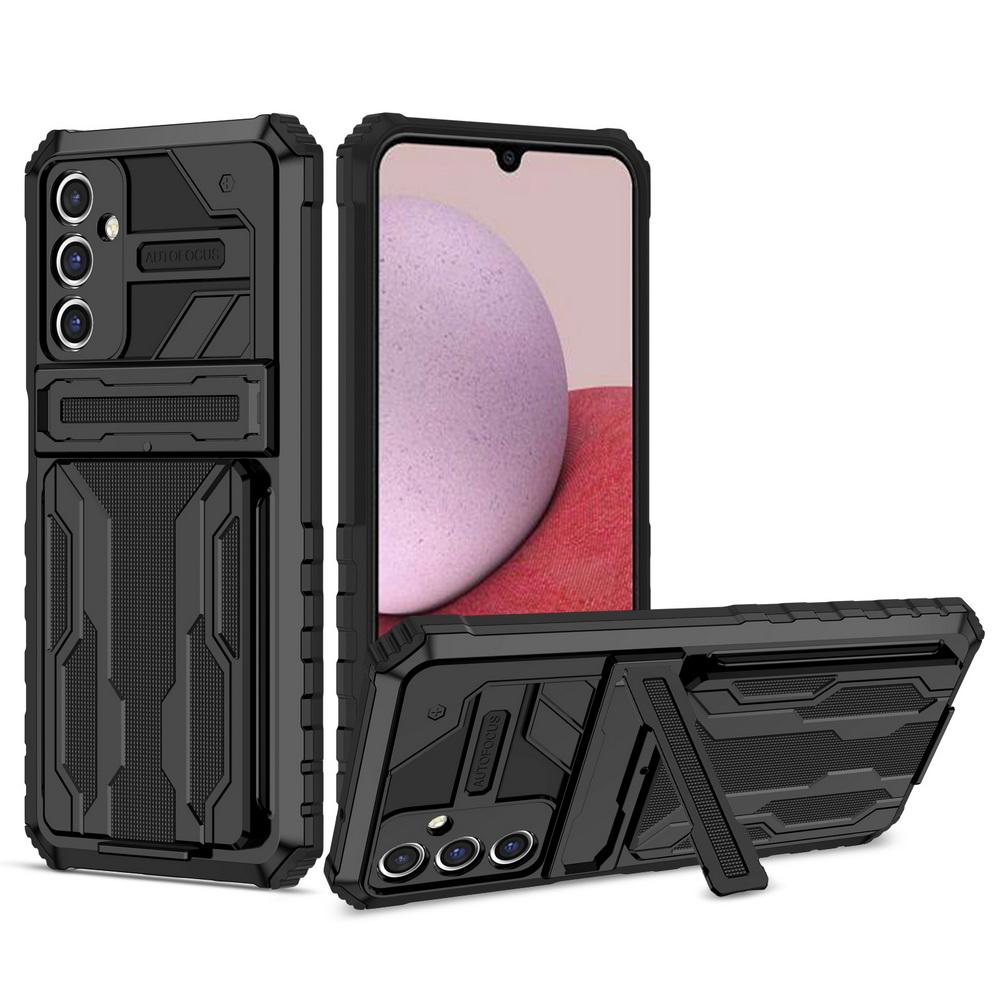 Credit Card slot Bracket case for Galaxy A56 A36 A06 A55 A54 A34 A14 A04 A23 A33 A13 A53 A03 Core A52 Armor Hybrid Ring Cover