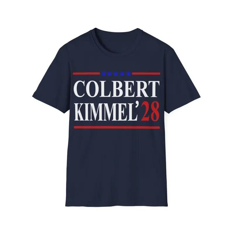 Jimmy Kimmel Shirt, Colbert Kimmel 2028 Tee, Protect Late Night TV, Defend Free XXXXL