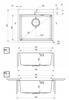 Single-Bowl Steel Sink 2 Gat 55 X 50.5 Cm
