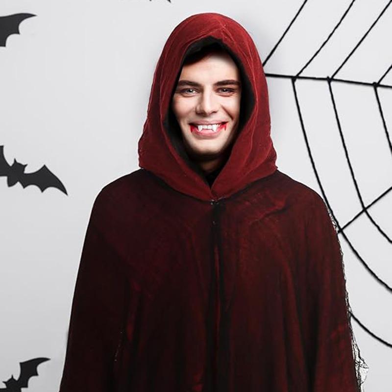 Halloween Adult Cape Witch Cape Grim Reaper Costume Haunted House Costume Dress Up Horror Tricky Costume Props