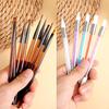 14 PCS Nail Design Painting Brush Set Nail Art Brushes Acrylic Nailbrush Double-ended Nails Art Brushes Extension Gel Builder Nails Gel Brush Dotting