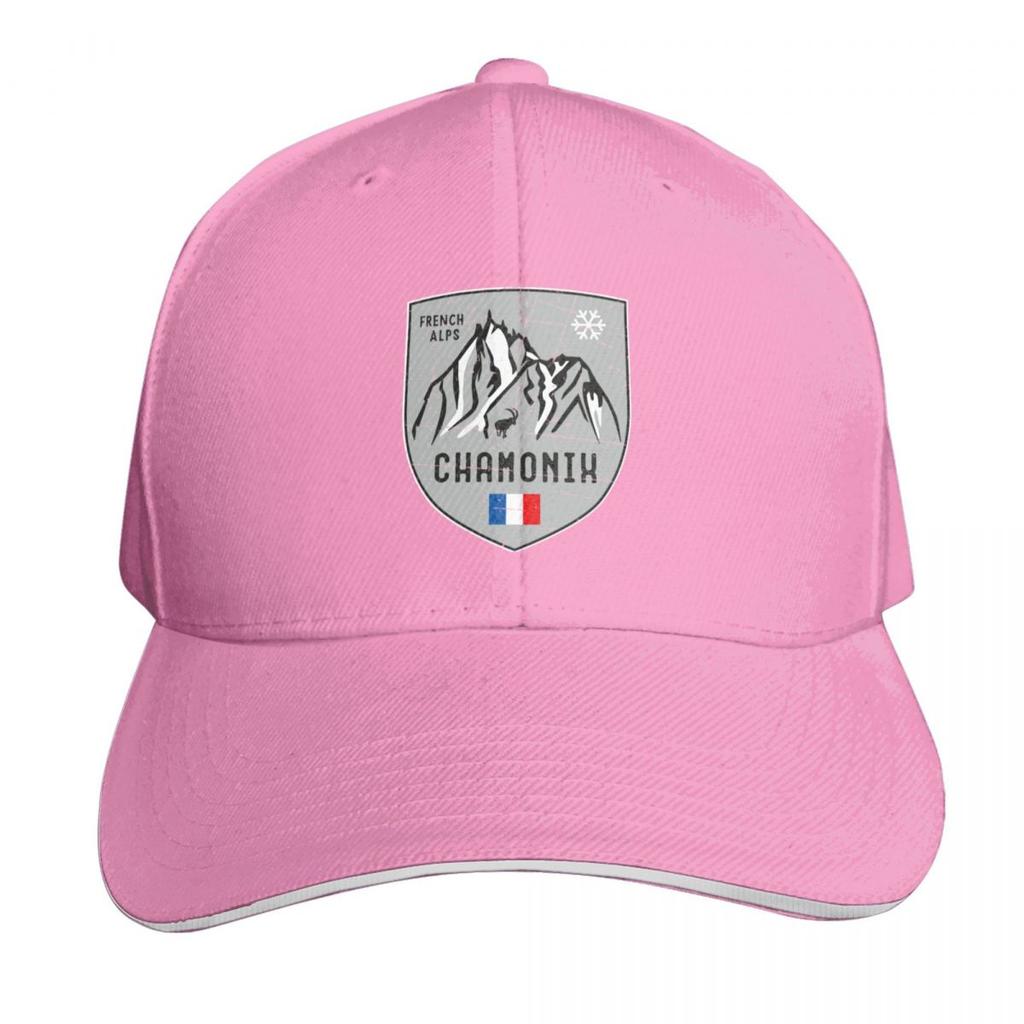 Chamonix Mountain France Emblem Baseball Cap Anime Black Mountaineering Anime Hat Unisex Womens