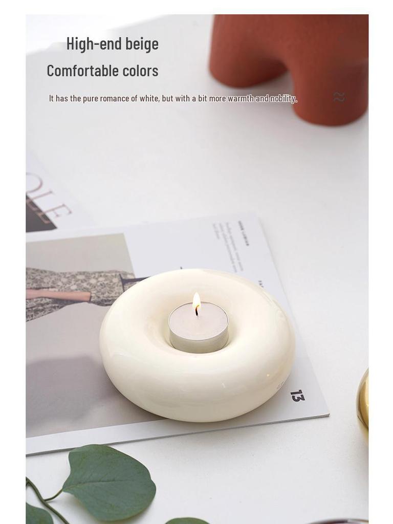 European Chubby Ceramic Tray: Elegant Jewelry Display Plate & Decorative Ornament