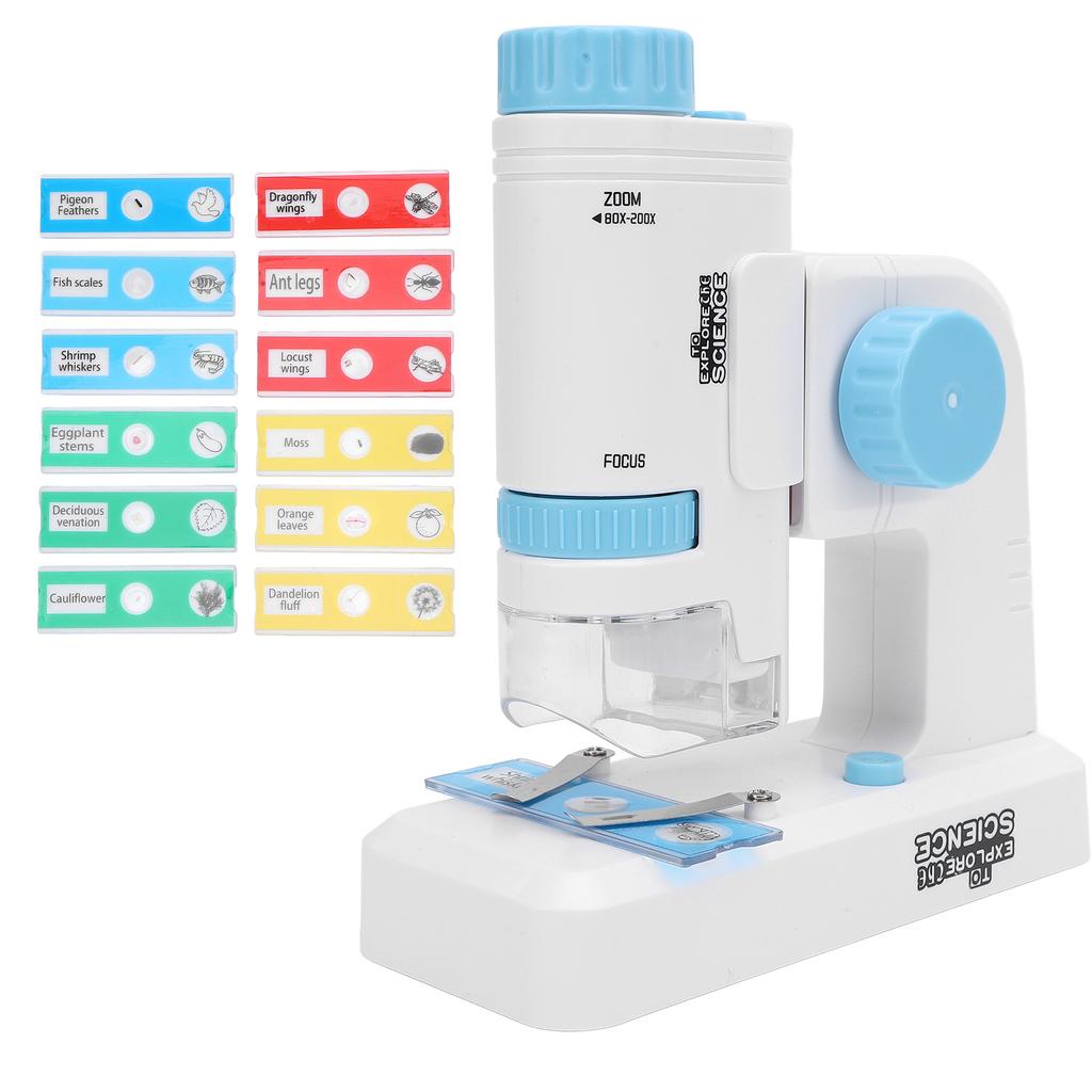 Kids Microscope Portable Miniature Microscope High Definition Science Experiments Set for School Out