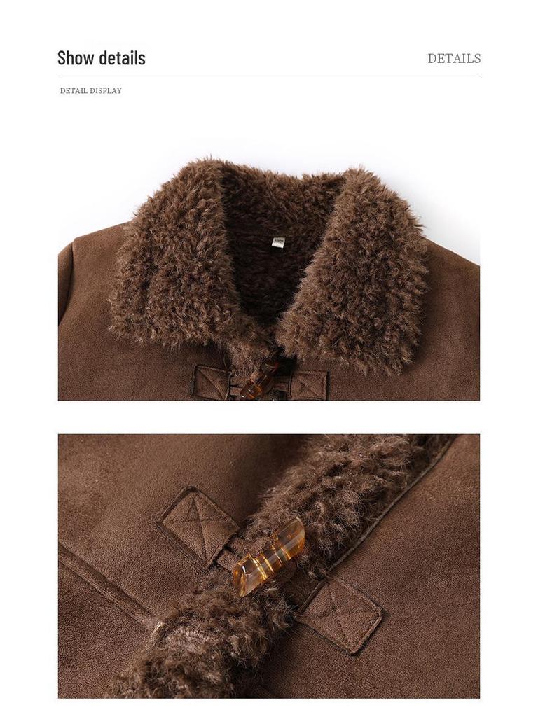 Women's Plus Velvet Warm Coat for Ages 40-60: Middle-Aged and Elderly Fashion